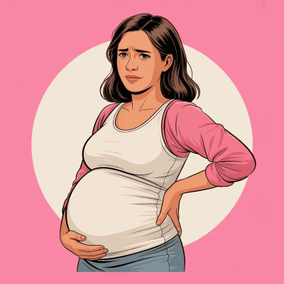 Ilustração de gestante